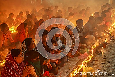 Rakher Upobash, A Hindu Festival Editorial Stock Photo